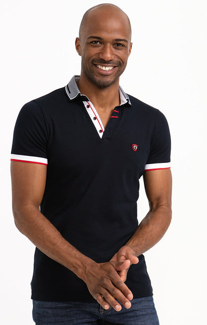  Polo Manches Courtes Marine