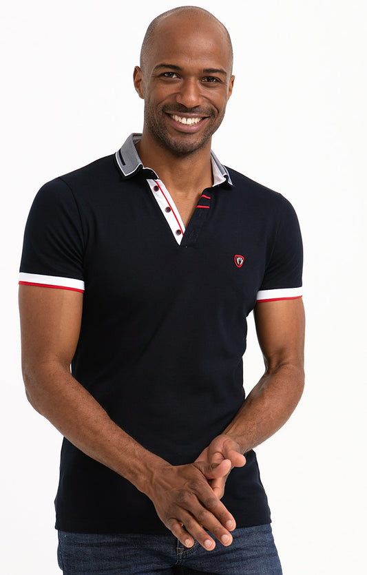  Polo Manches Courtes Marine