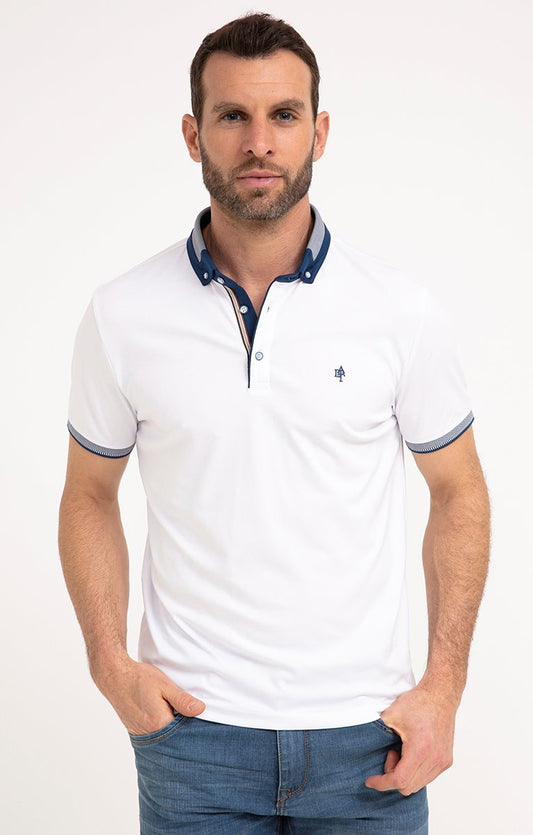  Polo Manches Courtes Rib