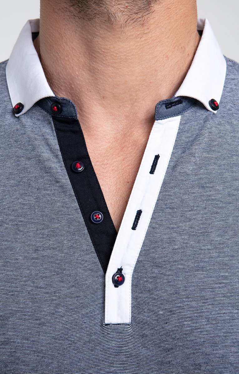  Polo Manches Courtes White Plack