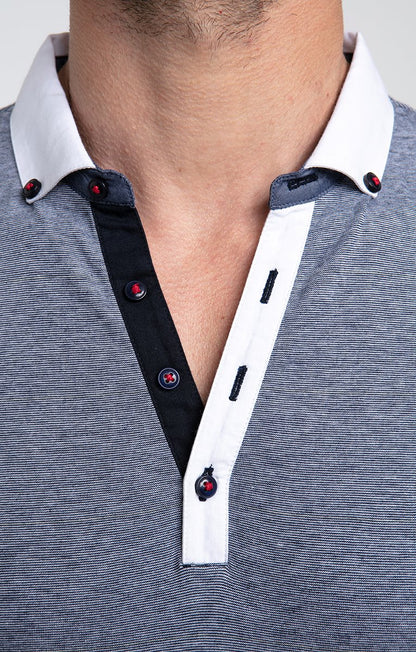  Polo Manches Courtes White Plack