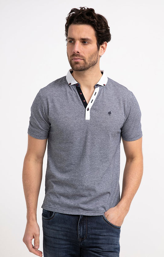  Polo Manches Courtes White Plack