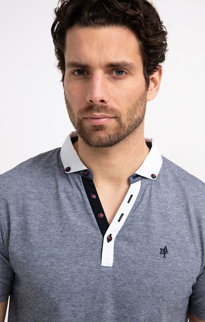  Polo Manches Courtes White Plack