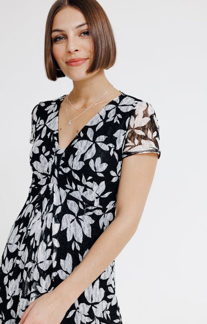  Robe En Dentelle Imprimée