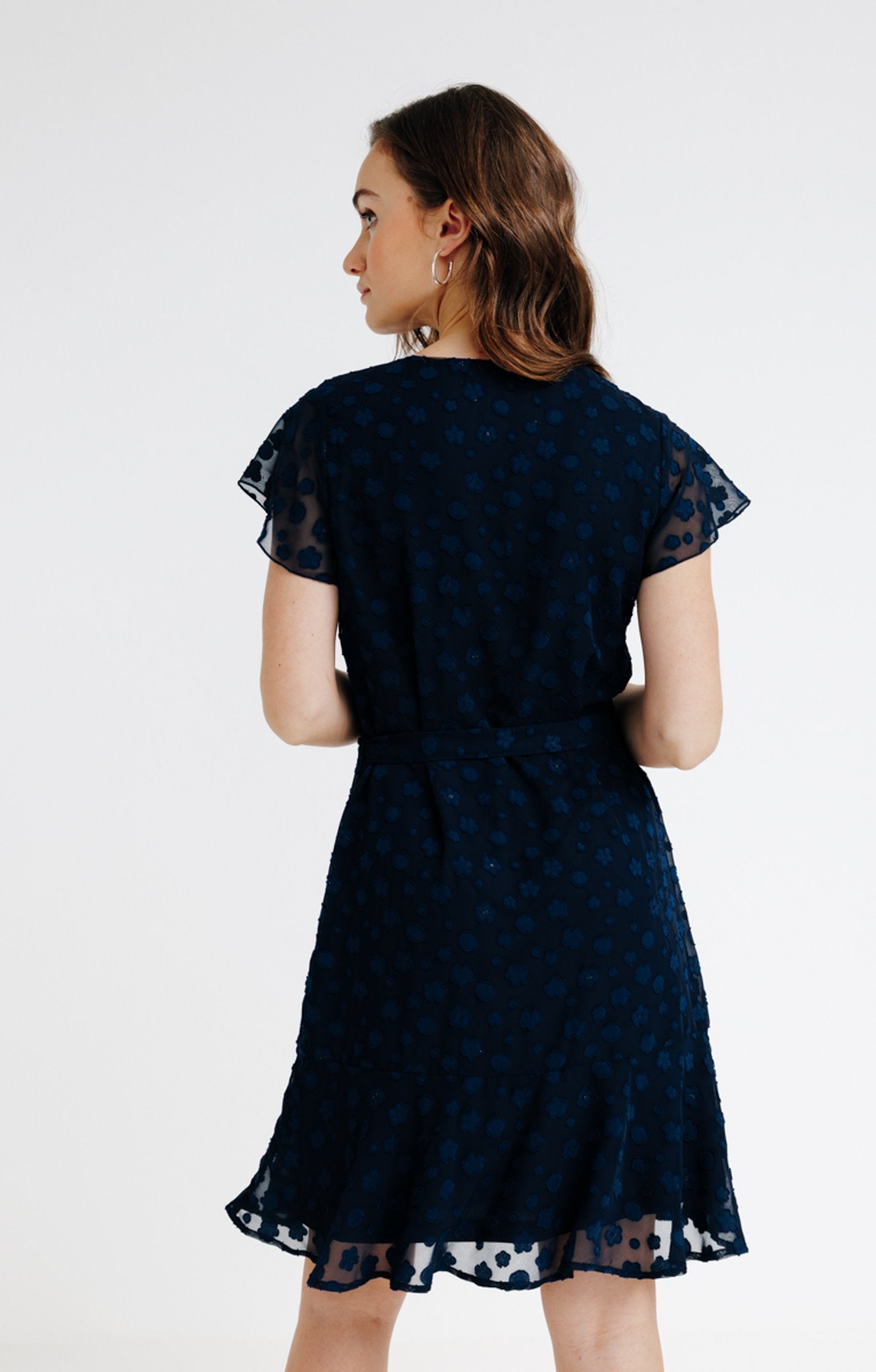  Robe En Voile Jacquard