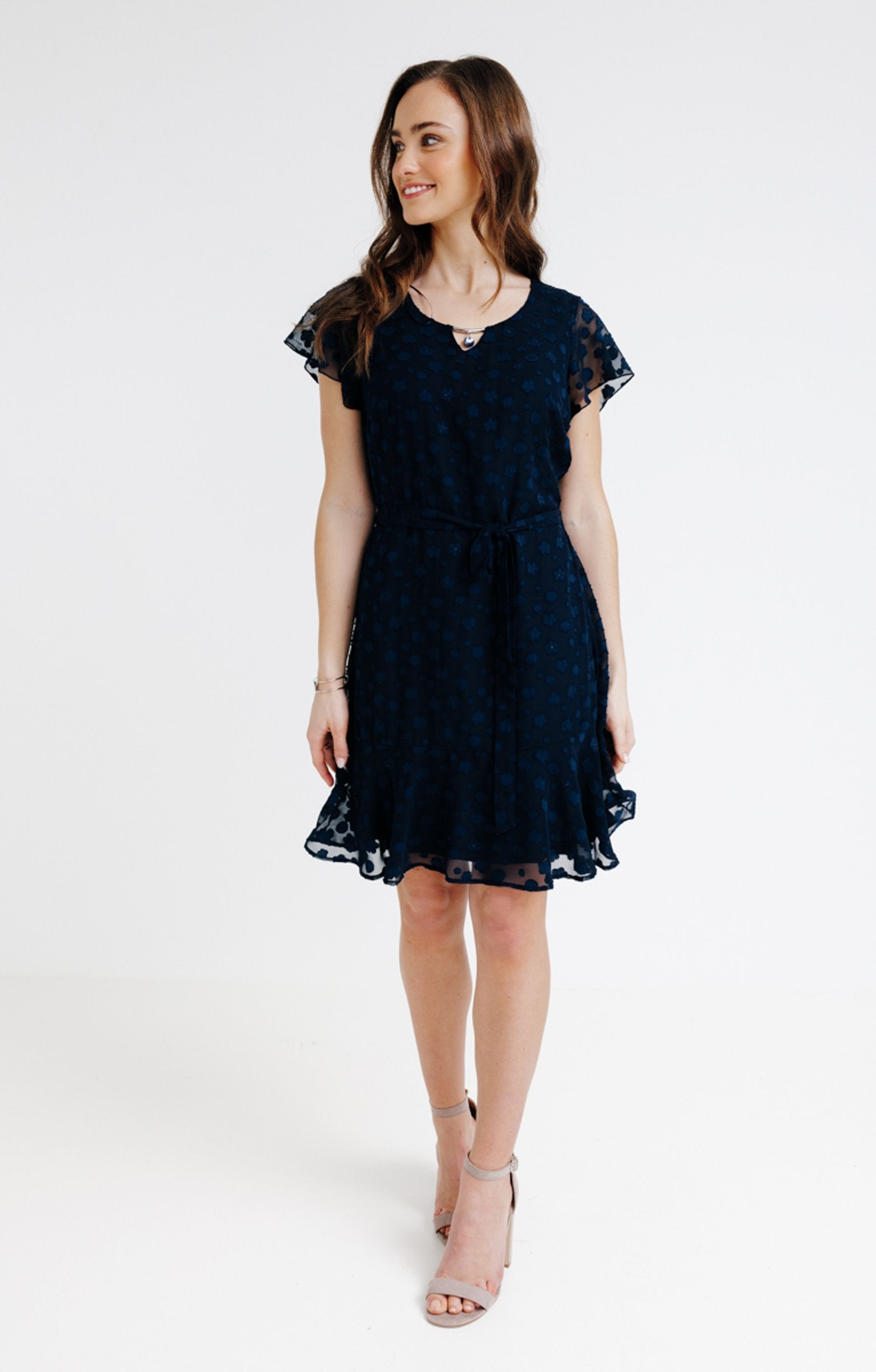  Robe En Voile Jacquard