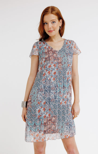  Robe Imprimée Plissée