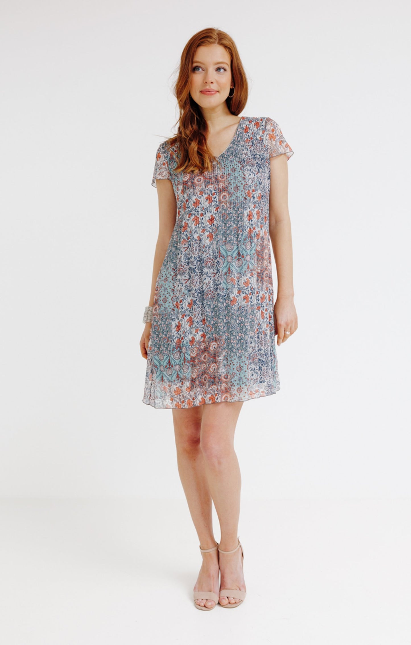  Robe Imprimée Plissée