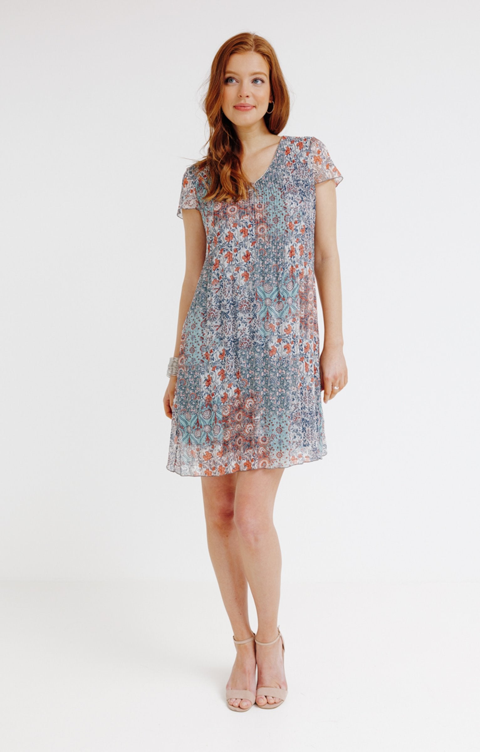  Robe Imprimée Plissée