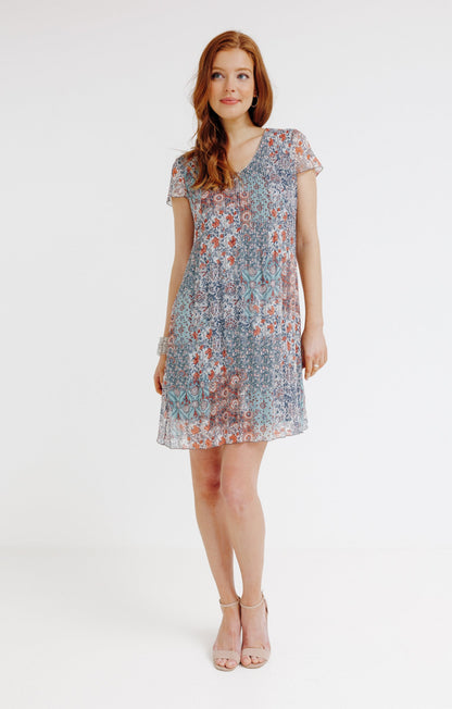  Robe Imprimée Plissée