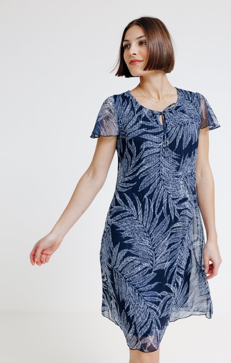  Robe Plissée Imprimée