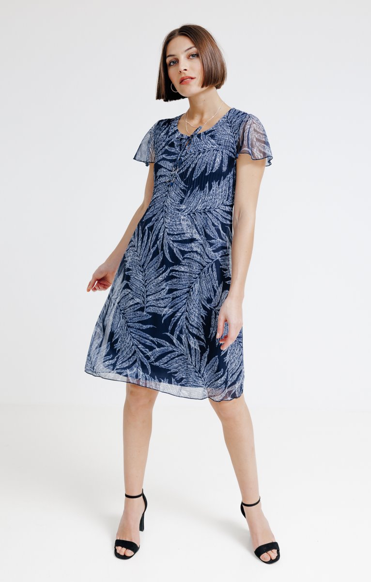  Robe Plissée Imprimée