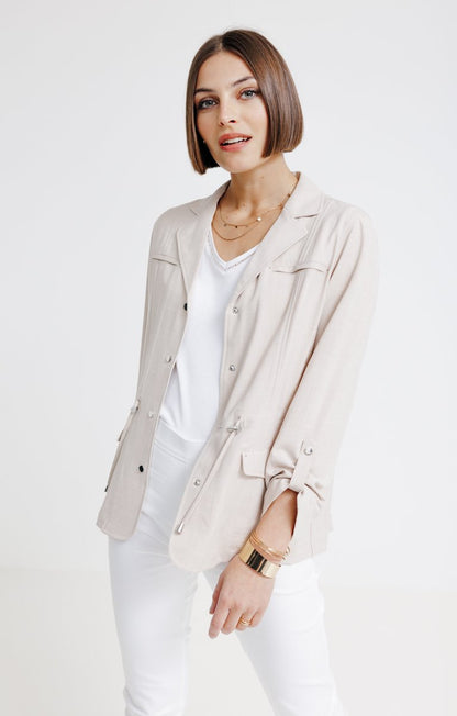  Saharienne Col Tailleur Avec Boutons
