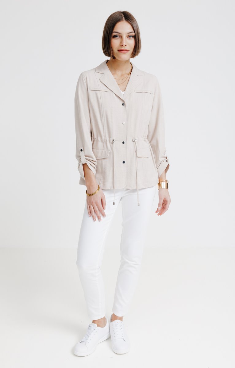  Saharienne Col Tailleur Avec Boutons