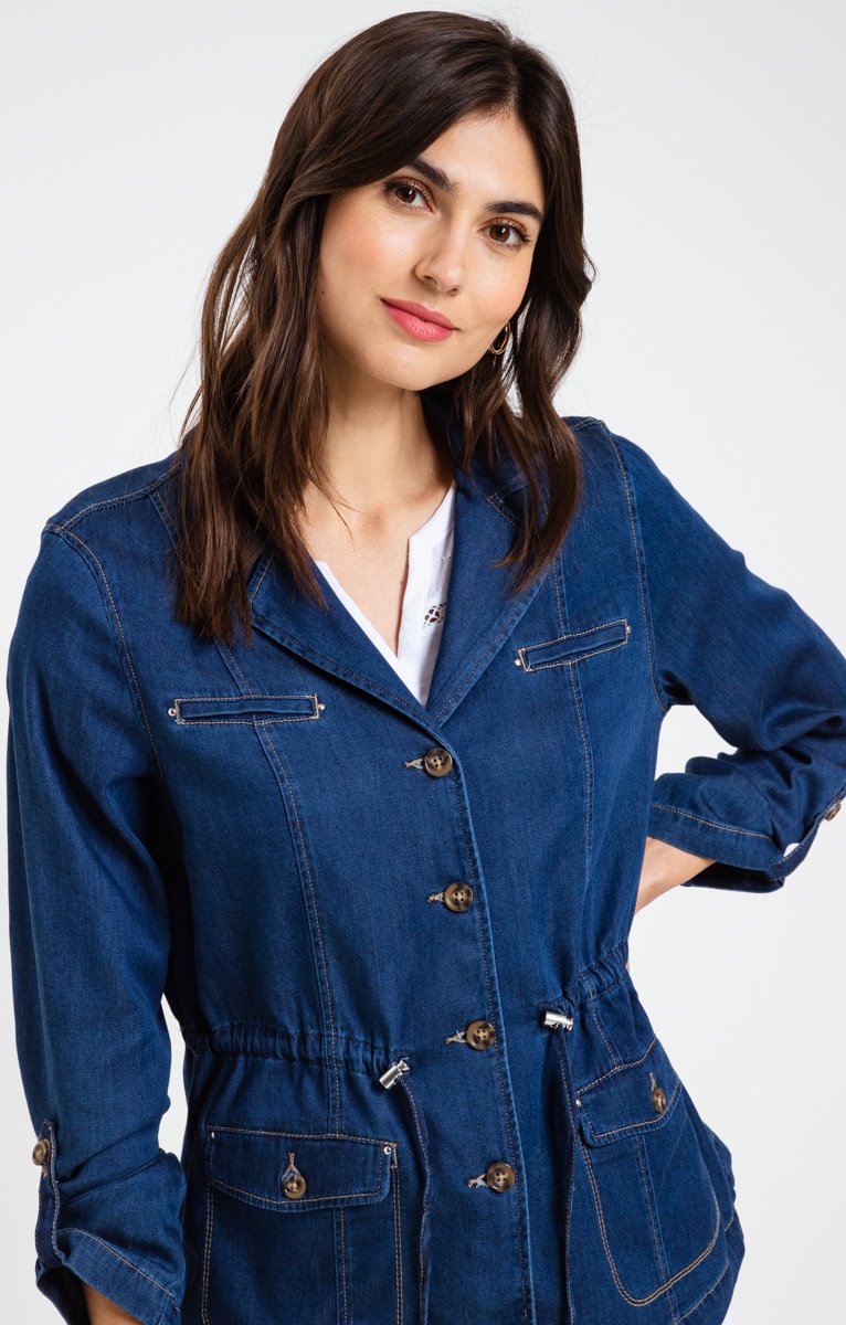  Saharienne En Tencel Et Coton Denim