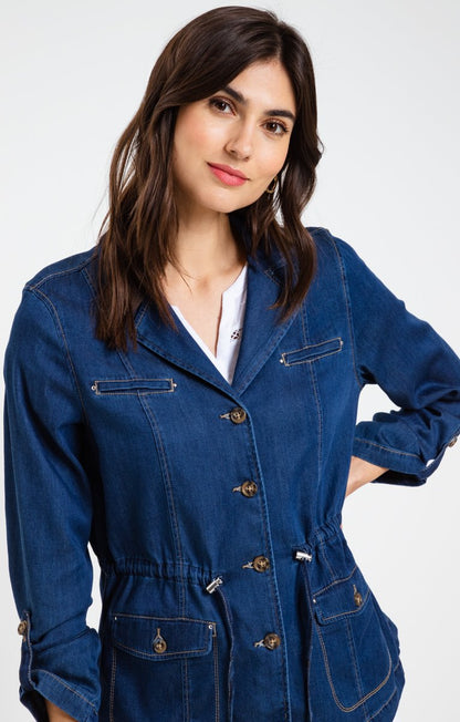  Saharienne En Tencel Et Coton Denim