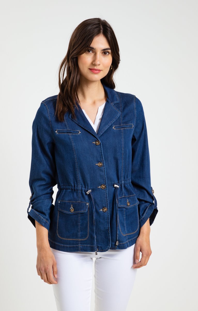  Saharienne En Tencel Et Coton Denim