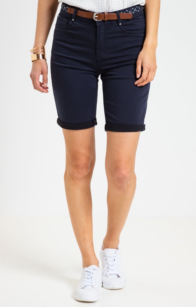 Short En Coton Avec Ceinture
