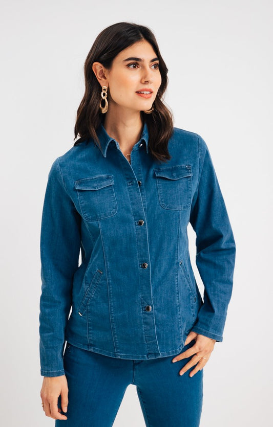  Surchemise En Jean Double Stone