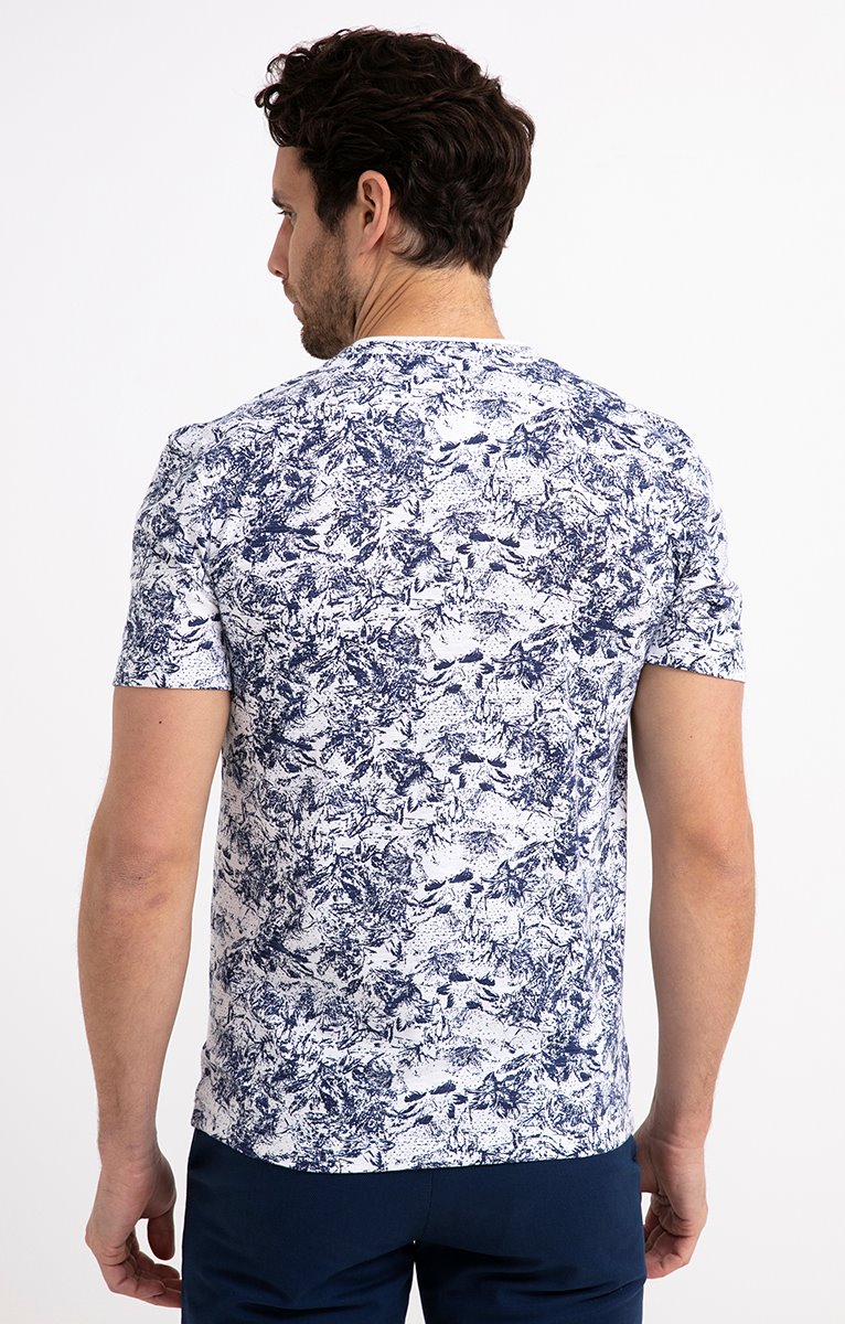  Tee-shirt Manches Courtes Empreintes