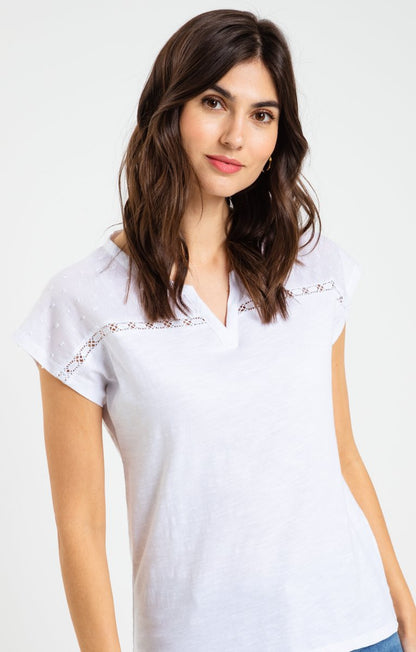  Tee-shirt Uni Plumetis