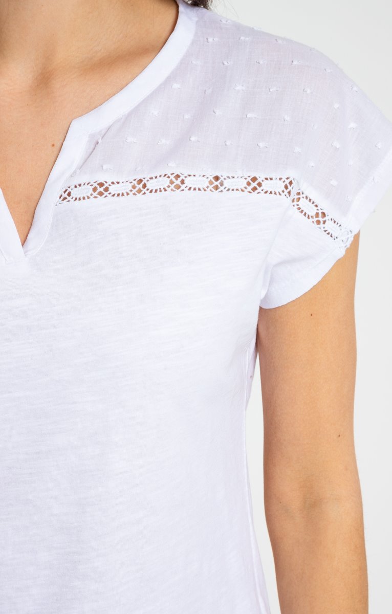  Tee-shirt Uni Plumetis