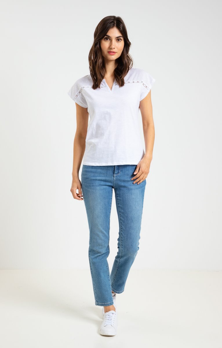  Tee-shirt Uni Plumetis