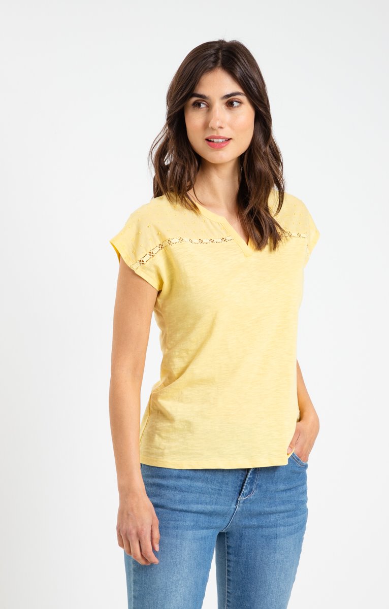  Tee-shirt Uni Plumetis