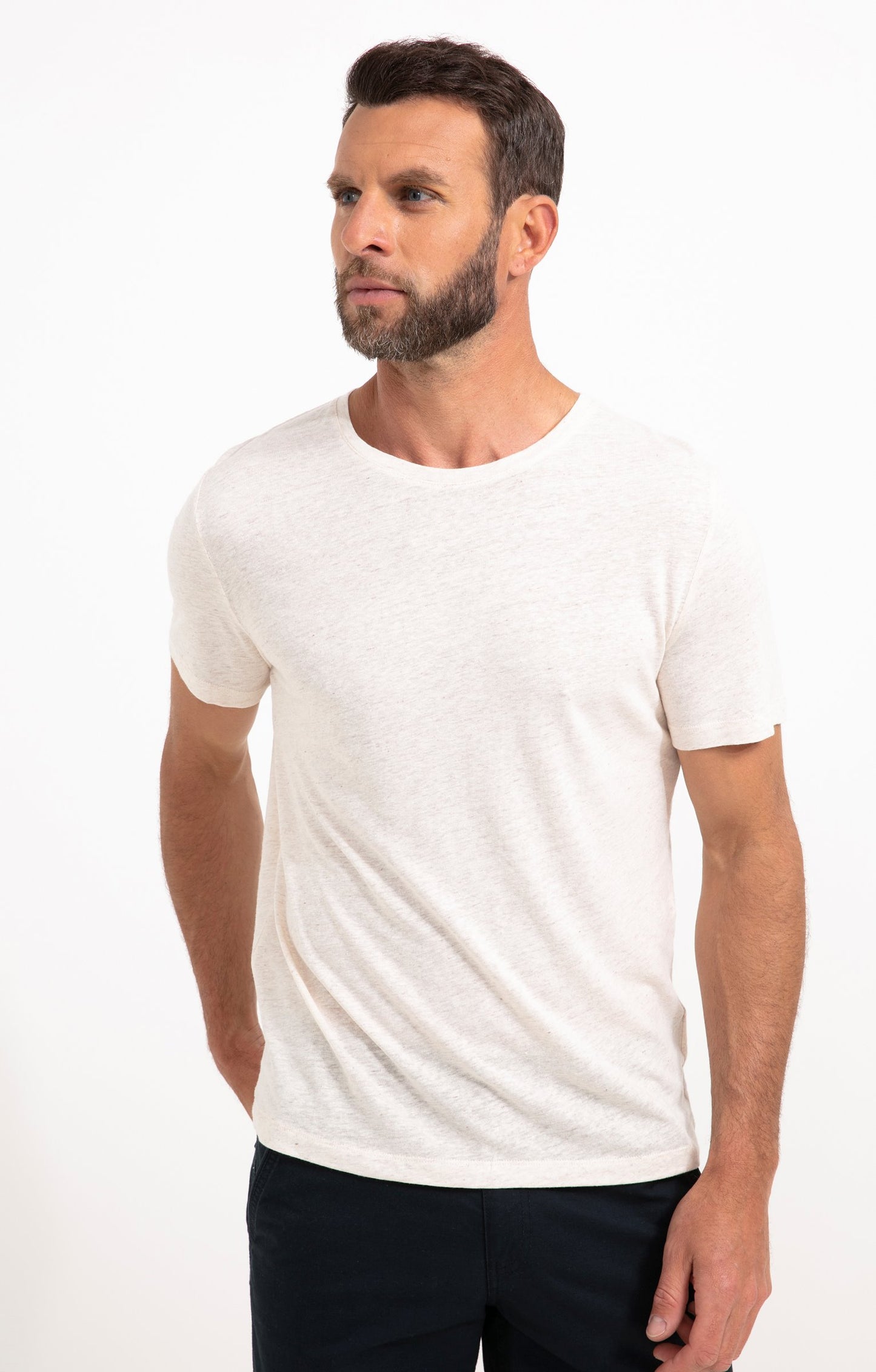  Tee-shirt Manches Courtes Lin