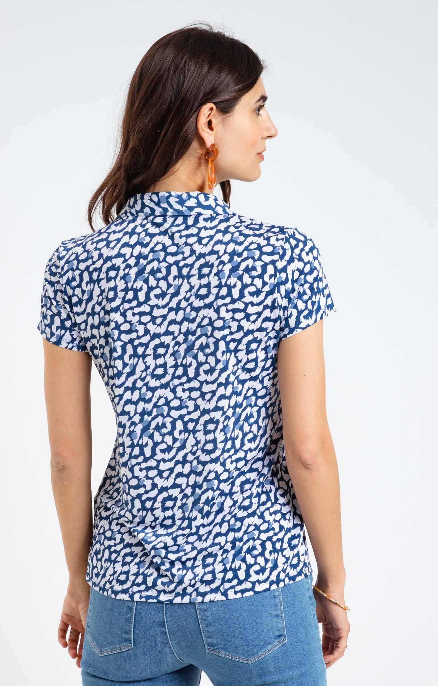  Tee-shirt Plissé Manches Courtes
