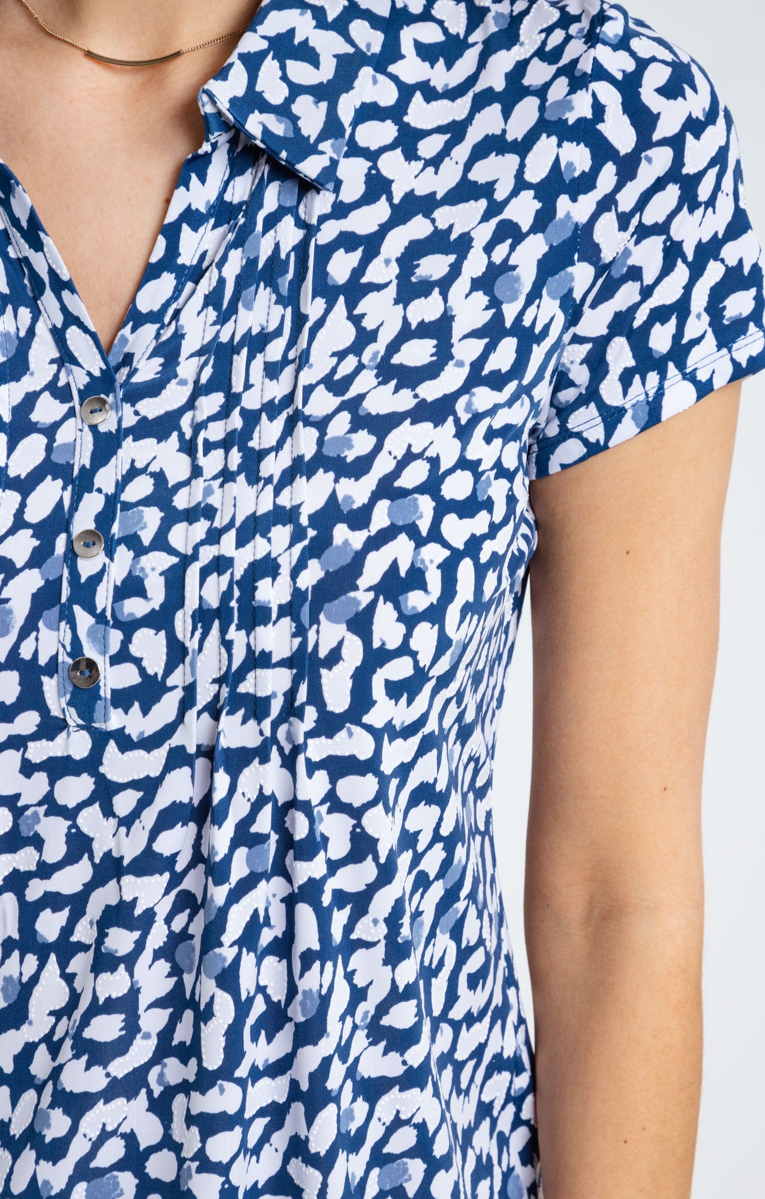 Tee-shirt Plissé Manches Courtes