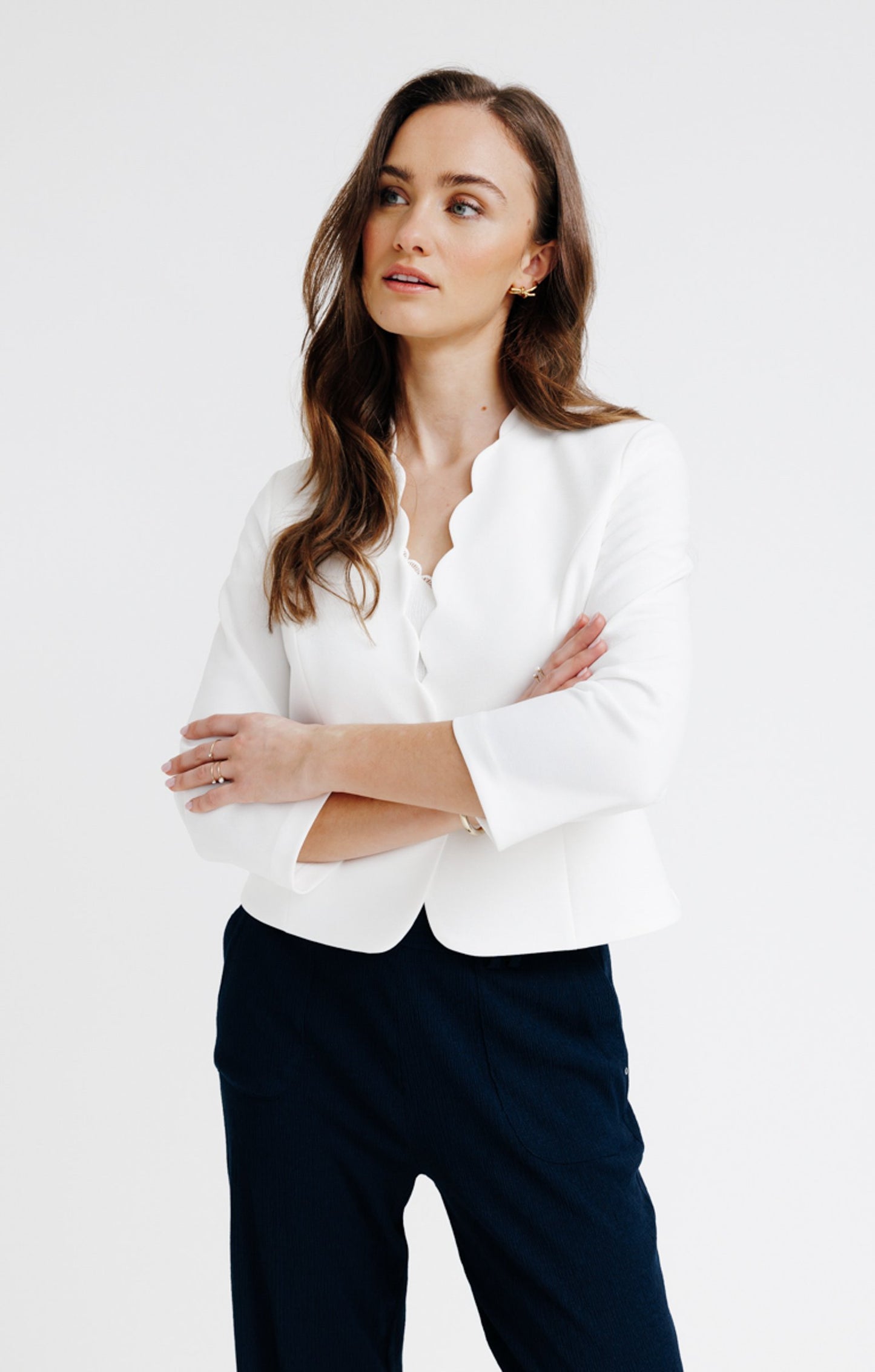  Veste Cérémonie Festonnée