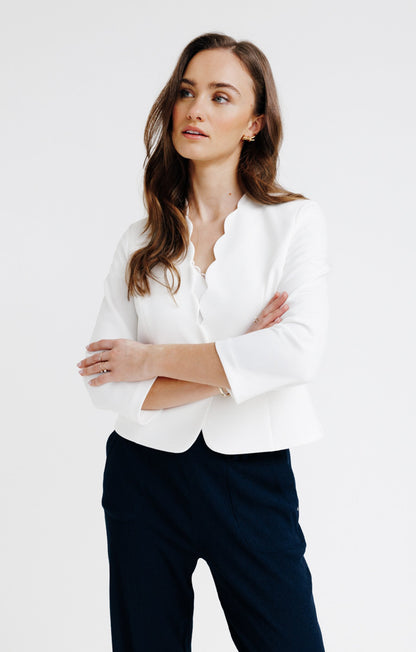 Veste Cérémonie Festonnée