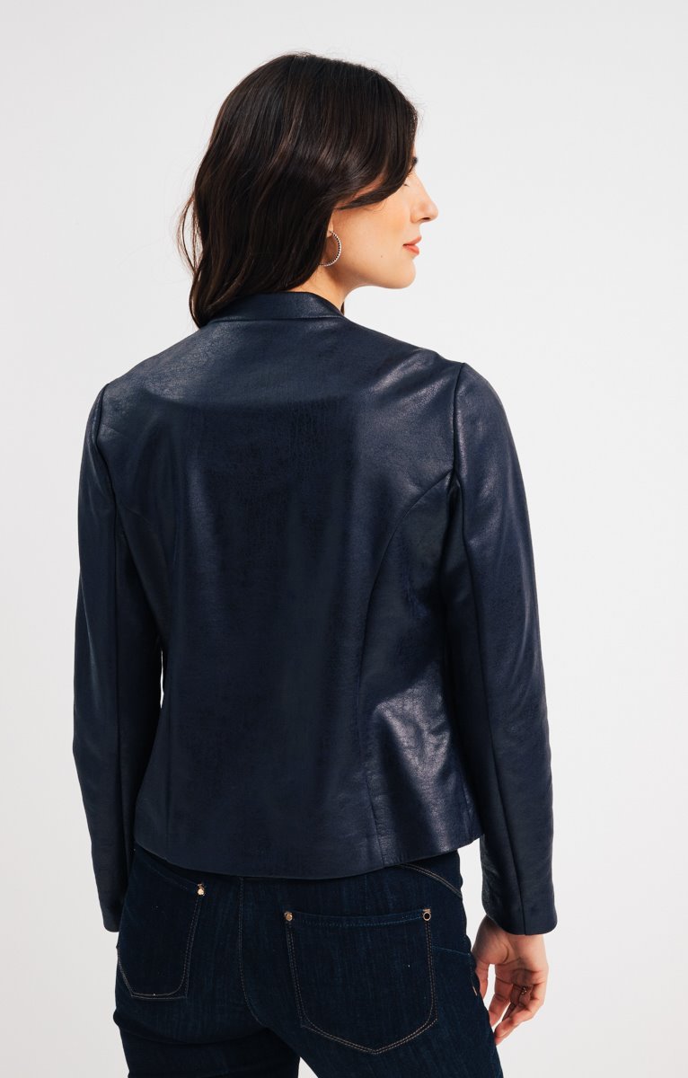  Veste Non Doublée En Maille Enduite