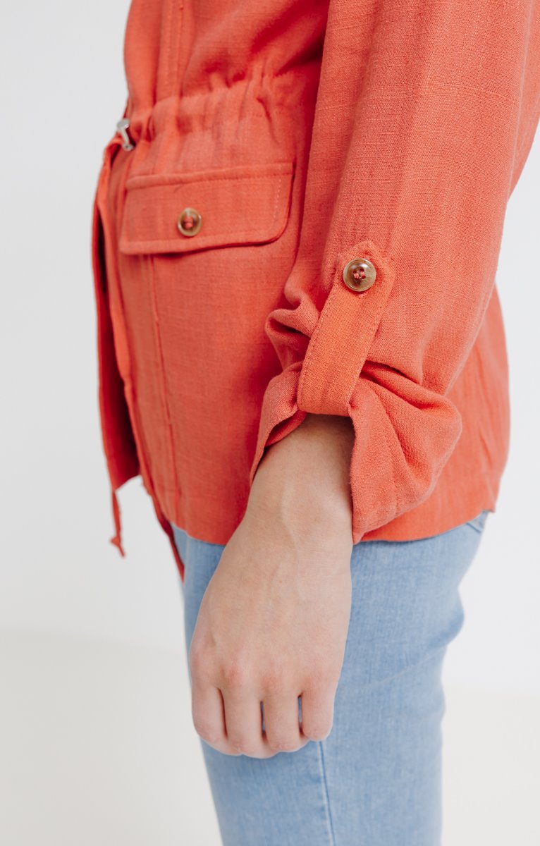  Veste Fluide Mélange Lin